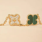 [Dream]New CLOVER 5 MOTIF MALACHITE ブレスレット コレクション