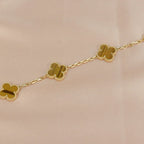 [Dream]New  CLOVER 5 MOTIFS TIGER EYE BRACELET COLLECTION