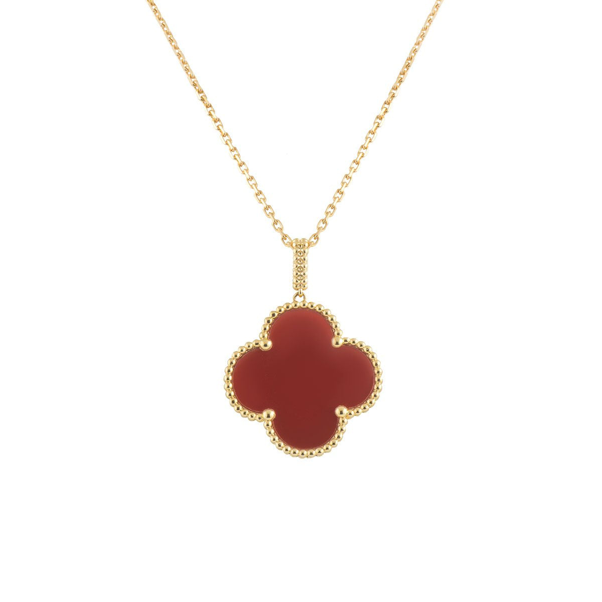 ¡®Dream¡¯CLOVER 25MM HALSKETTE GOLD KARNEOL