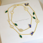 [Dream JURI]LUCKY SPRING BUTTERFLY 15 FLOWER NECKLACE