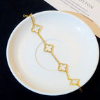 [Dream]New CLOVER 5 MOTIF ROCK CRYSTAL BRACELET