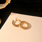 ¡®Dream¡¯CLASH SMALL HOOP EARRINGS