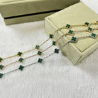 [¡®Dream¡¯]CLOVER 6 MOTIF MALACHIT-ARMBAND