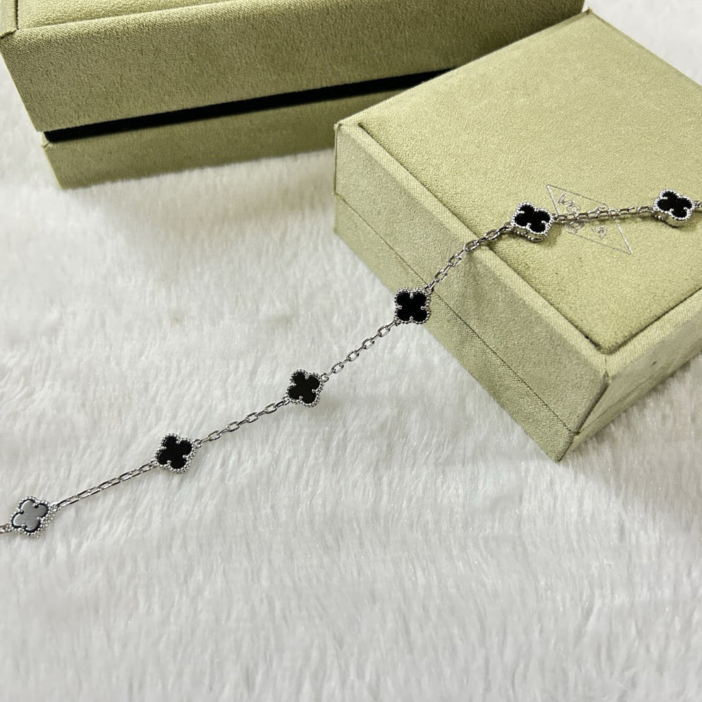 [¡®Dream¡¯]CLOVER 6 MOTIF  ONYX ARMBAND