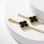 ¡®Dream¡¯CLOVER 10 MOTIFS ONYX NECKLACE