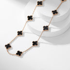 ¡®Dream¡¯CLOVER 10 MOTIFS ONYX NECKLACE