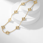 ¡®Dream¡¯CLOVER 10 MOTIFS LASER NECKLACE