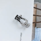 ¡®Dream¡¯FORCE LARGE HORSESHOE BLACK WHITE DIAMOND BRACELET ROSE GOLD