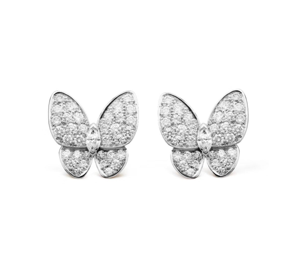 „Dream“-BUTTERFLY-ALL-DIAMANT-OHRRINGE