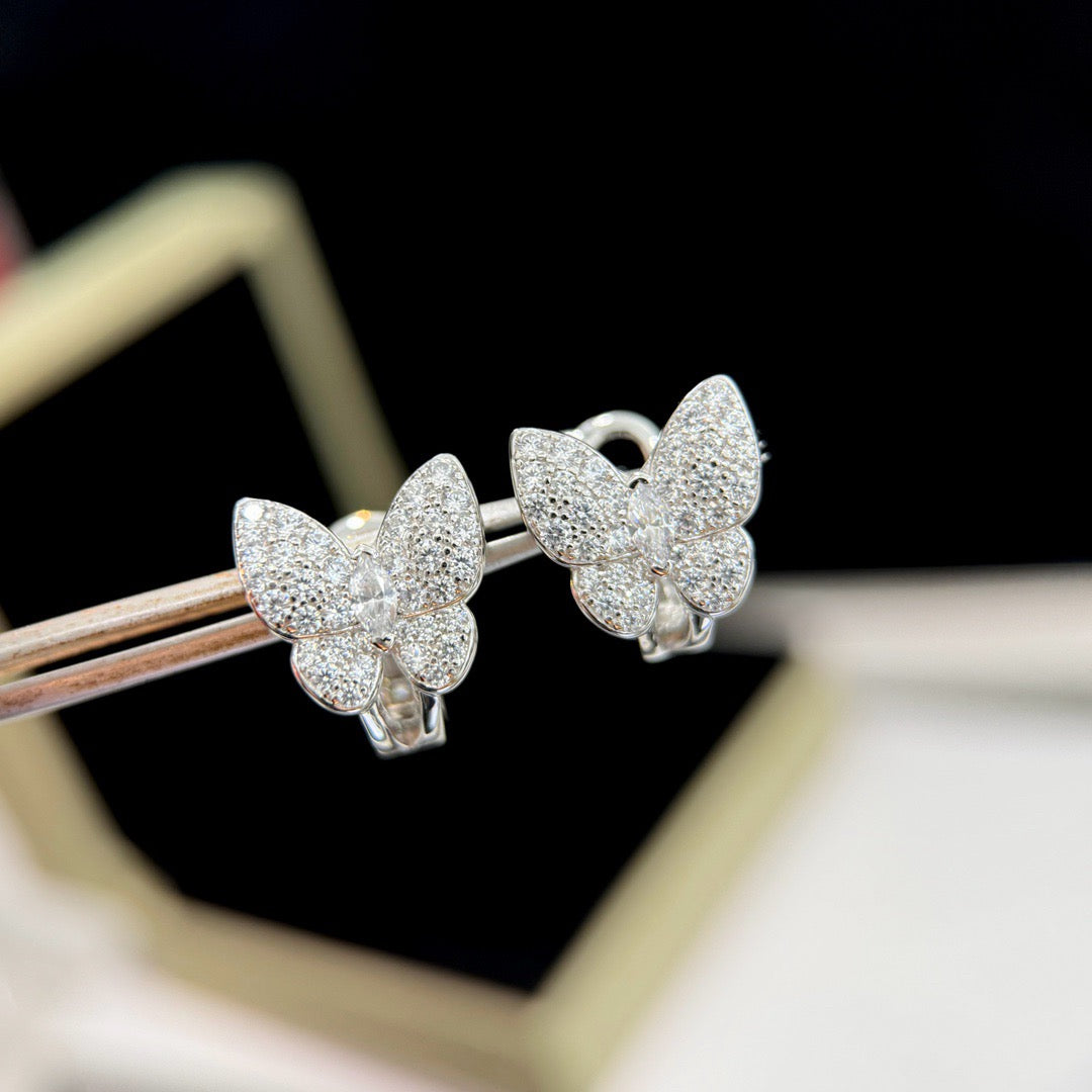 „Dream“-BUTTERFLY-ALL-DIAMANT-OHRRINGE
