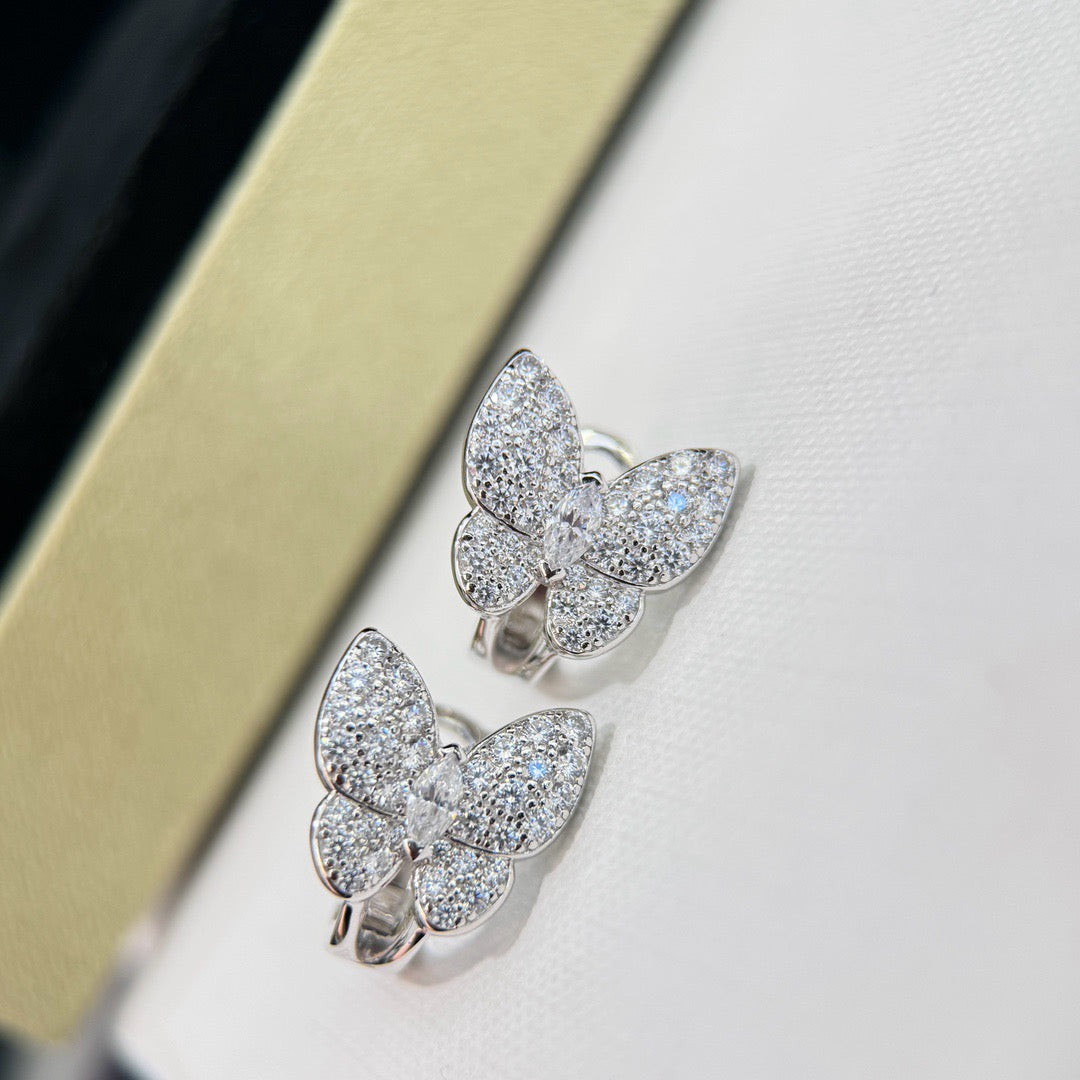 „Dream“-BUTTERFLY-ALL-DIAMANT-OHRRINGE