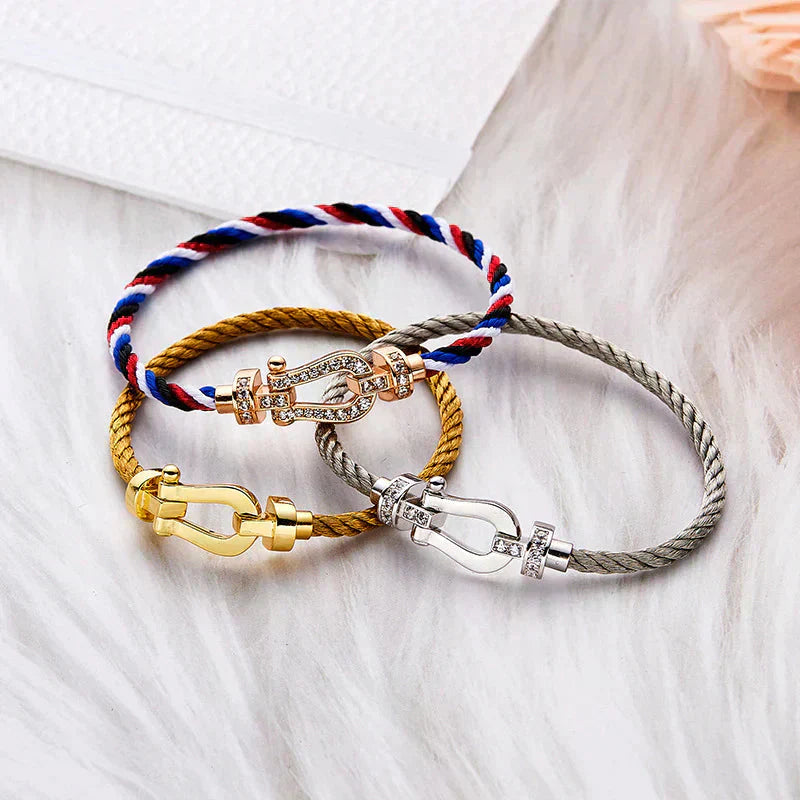¡®Dream¡¯FORCE LARGE HORSESHOE NO DIAMOND BRACELET GOLD