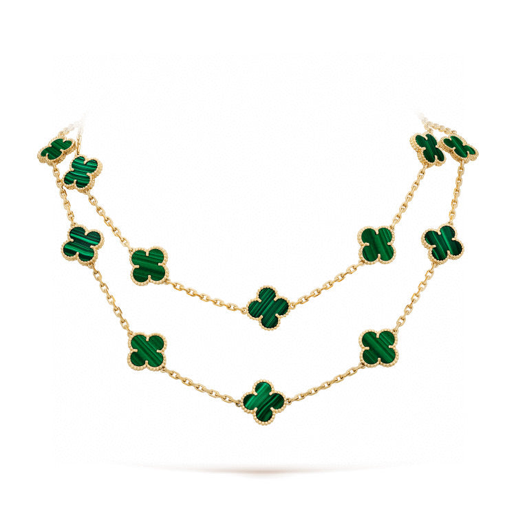 „Dream“CLOVER 20 MOTIVE MALACHIT GOLD
