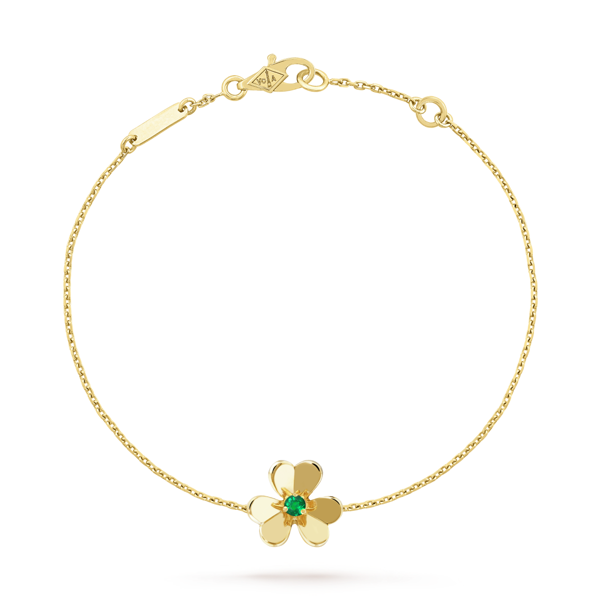¡®Dream¡¯FRIVOLE GOLD FLOWER PINK MALACHITE BRACELET