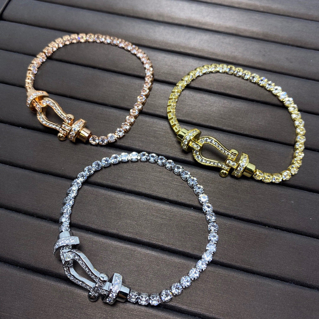 ¡®Dream¡¯FORCE  HORSESHOE  DIAMOND TENNIS BRACELET