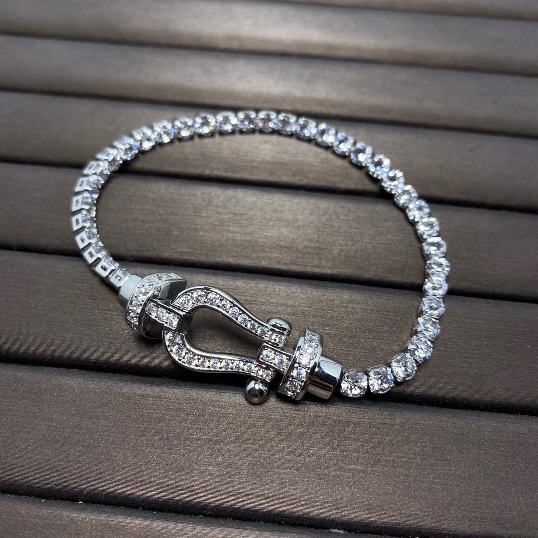 ¡®Dream¡¯FORCE  HORSESHOE  DIAMOND TENNIS BRACELET