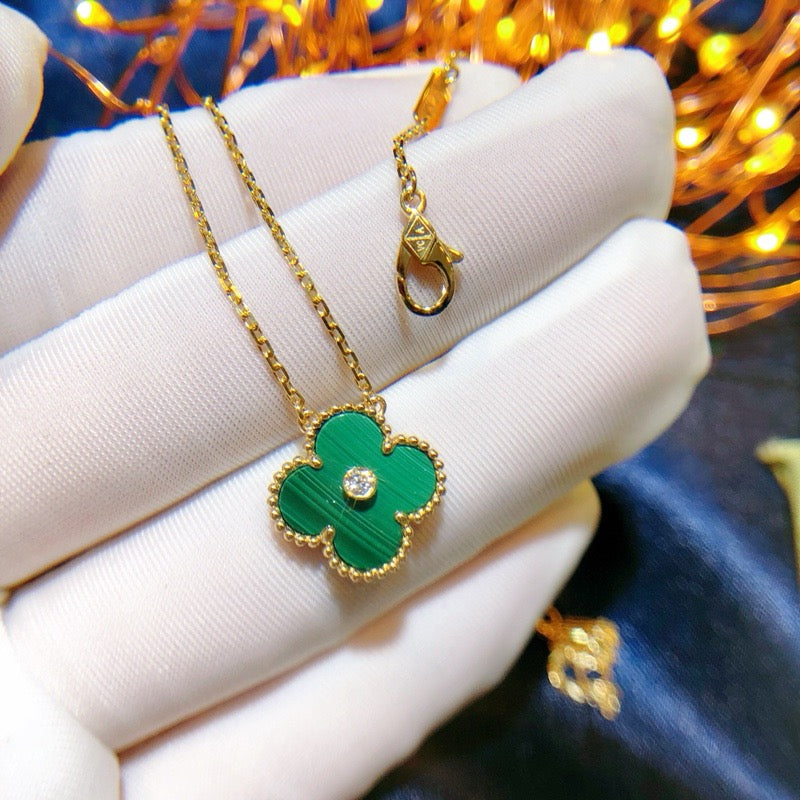 ¡®Dream¡¯CLOVER 15MM DIAMANT-TÜRKIS-HALSKETTE