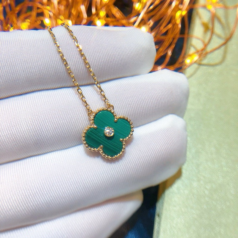 ¡®Dream¡¯CLOVER 15MM DIAMANT-TÜRKIS-HALSKETTE