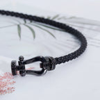 ¡®Dream¡¯FORCE GROSSE SERIE HUFEISEN SCHWARZES SAMURAI ARMBAND