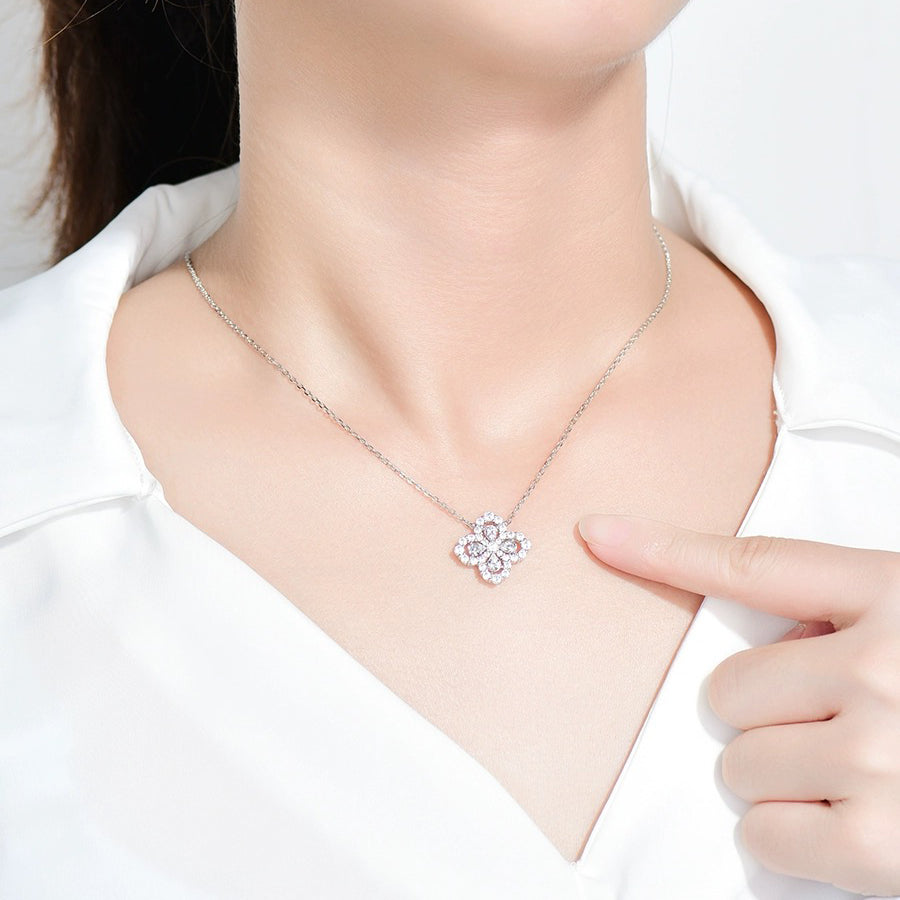 „Dream“-HALSKEKETTE VOLLES MOTIV DIAMANT 16 MM MEHRERE FARBEN