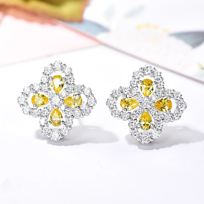 „Dream“-Ohrringe, vollflächiges Motiv mit Diamanten, 16 mm