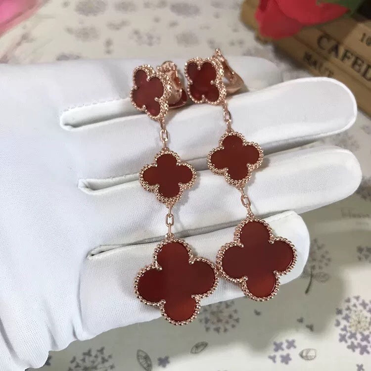 ¡®Dream¡¯CLOVER 3 MOTIV-OHRHÄNGER MIT KARNEOL