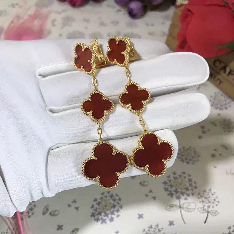 ¡®Dream¡¯CLOVER 3 MOTIV-OHRHÄNGER MIT KARNEOL