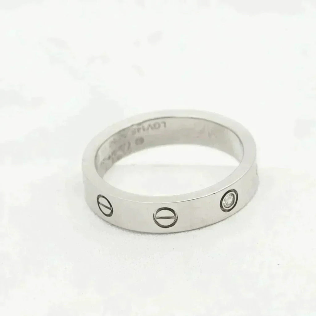 ¡®Dream¡¯LOVE RING 4MM 1 DIAMOND SILVER