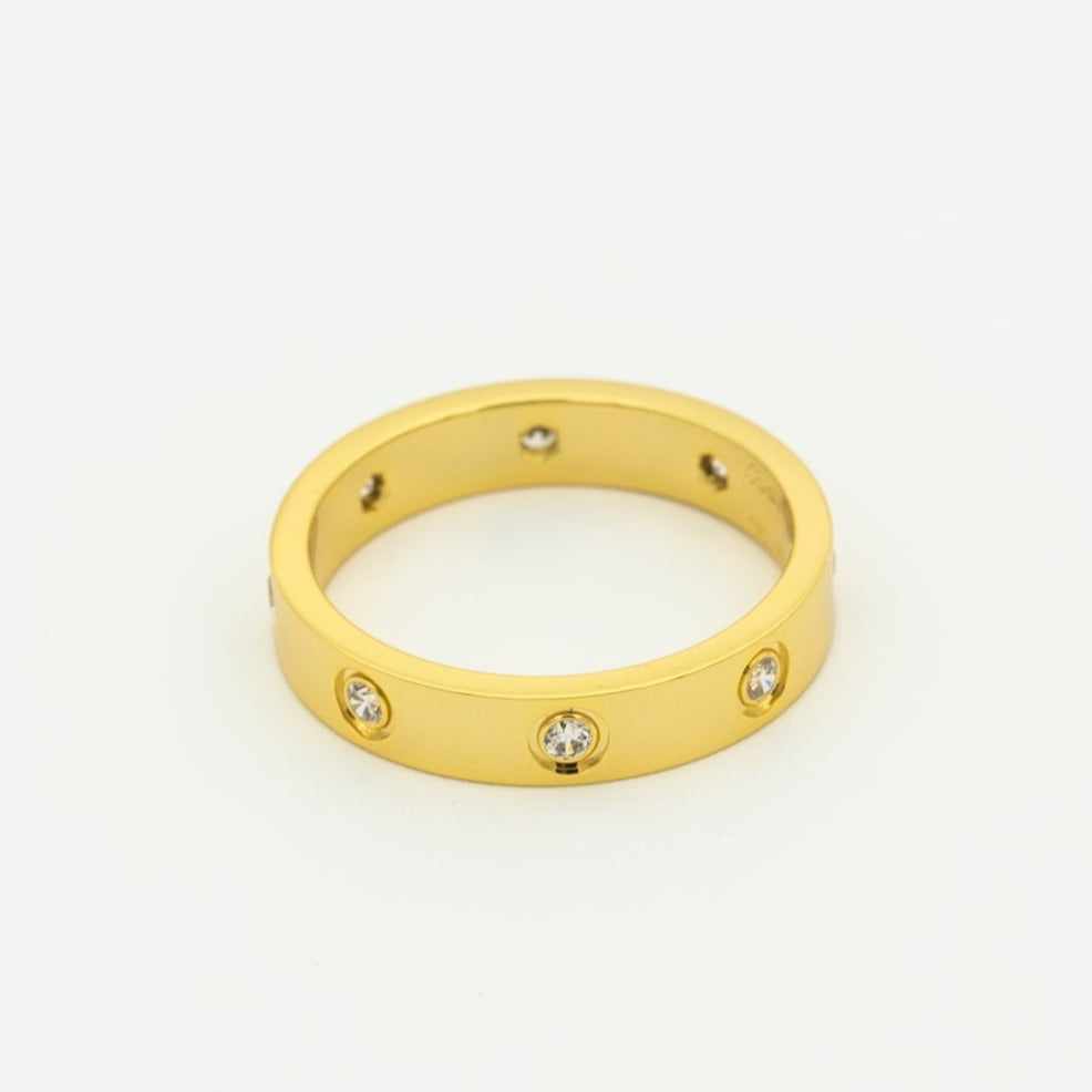 「ドリーム」LOVEリング 3.6MM 8ダイヤモンド
