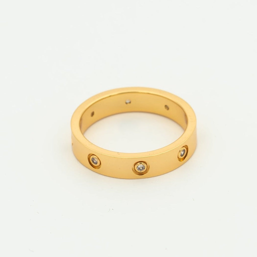 「ドリーム」LOVEリング 3.6MM 8ダイヤモンド