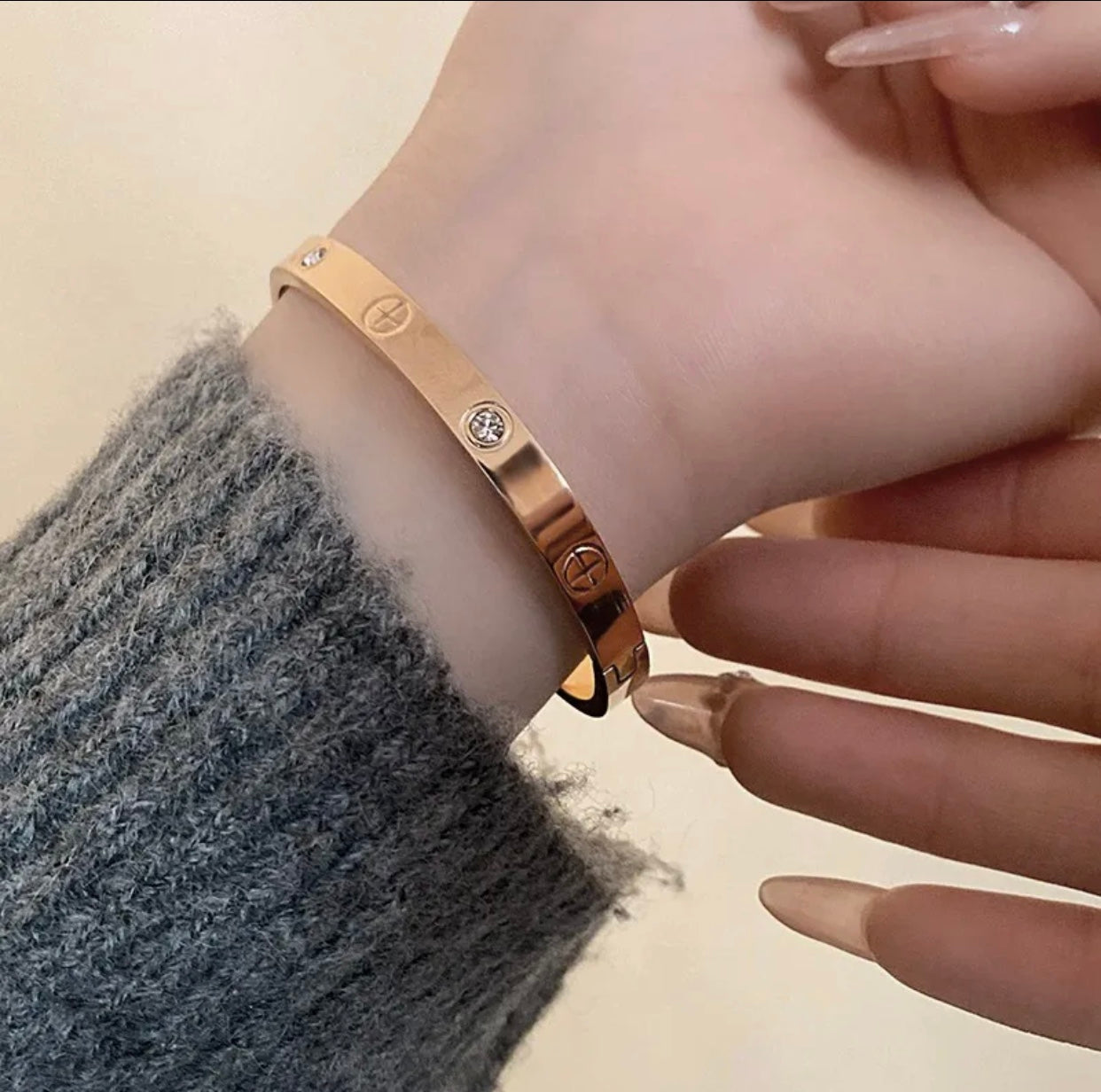 [Dream JURI]2026 RAINBOW LOVE BRACELET 6.1MM  10 DIAMONDS