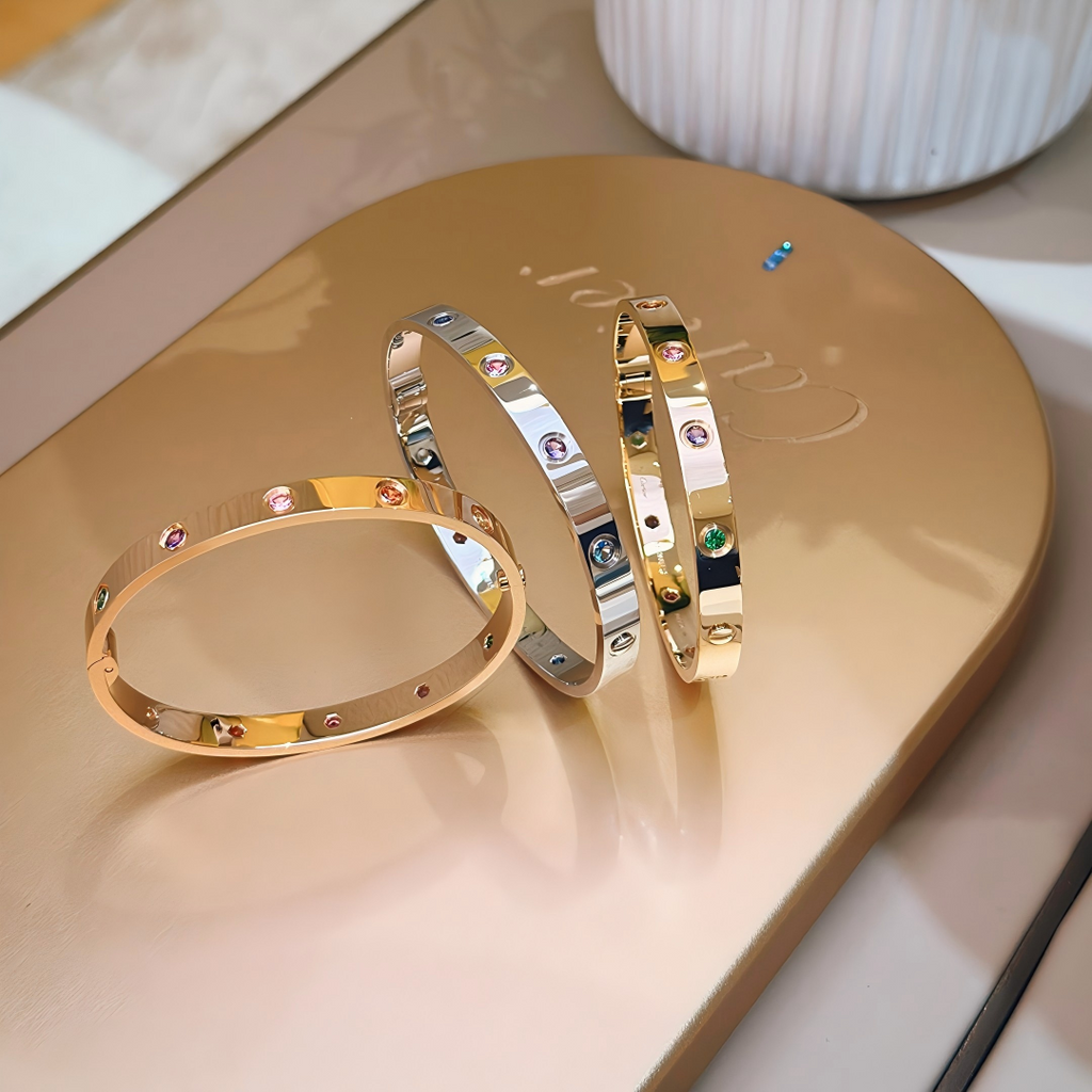 [Dream JURI]2026 RAINBOW LOVE BRACELET 6.1MM  10 DIAMONDS