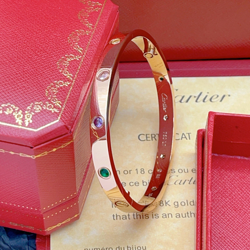 [Dream JURI]2026 RAINBOW LOVE BRACELET 6.1MM  10 DIAMONDS