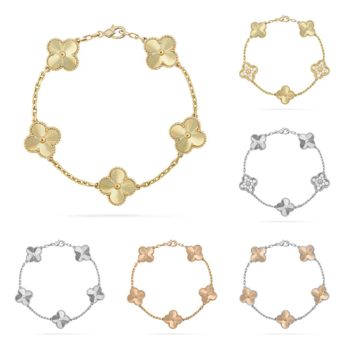 [Dream]New CLOVER 5 MOTIF LASER BRACELET COLLECTION