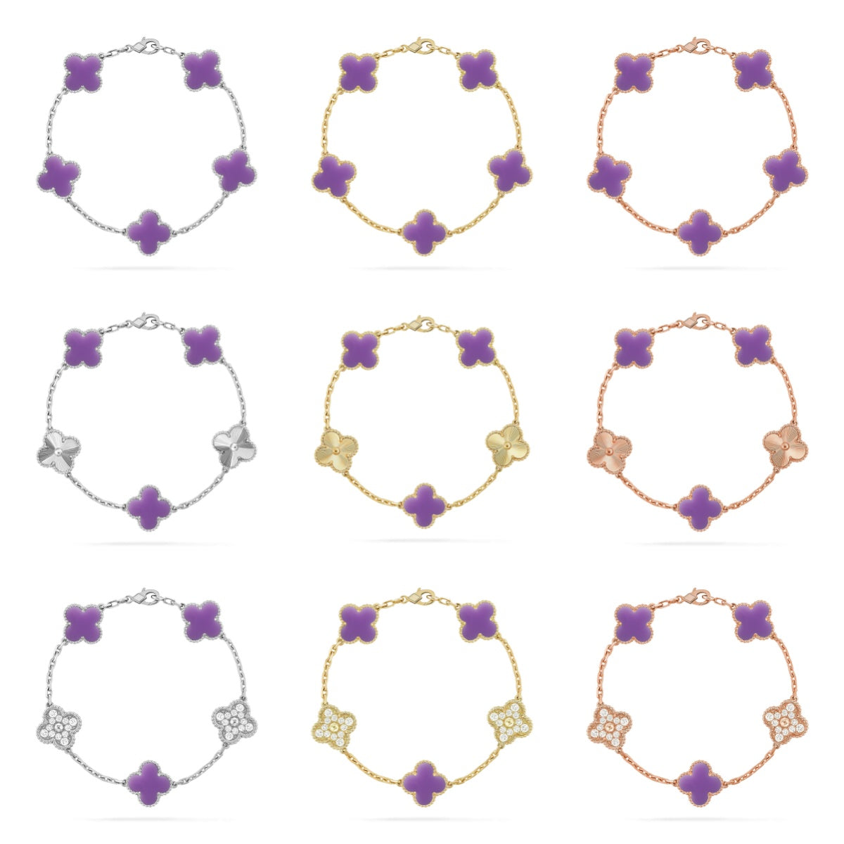 [Dream]Neue KLEE 5 MOTIV HELLLILA ARMBAND KOLLEKTION
