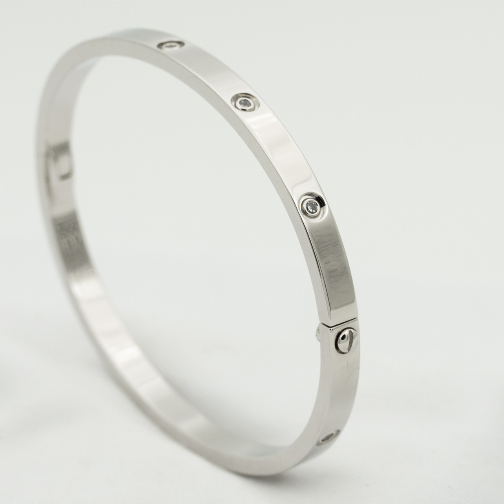 「ドリーム」LOVEブレスレット 3.65MM 10ポイントダイヤ