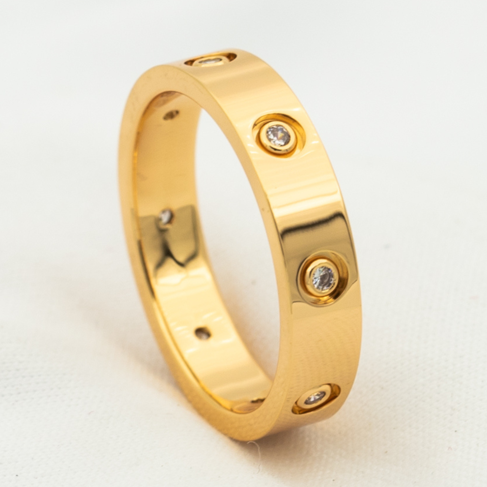 「ドリーム」LOVEリング 3.6MM 8ダイヤモンド