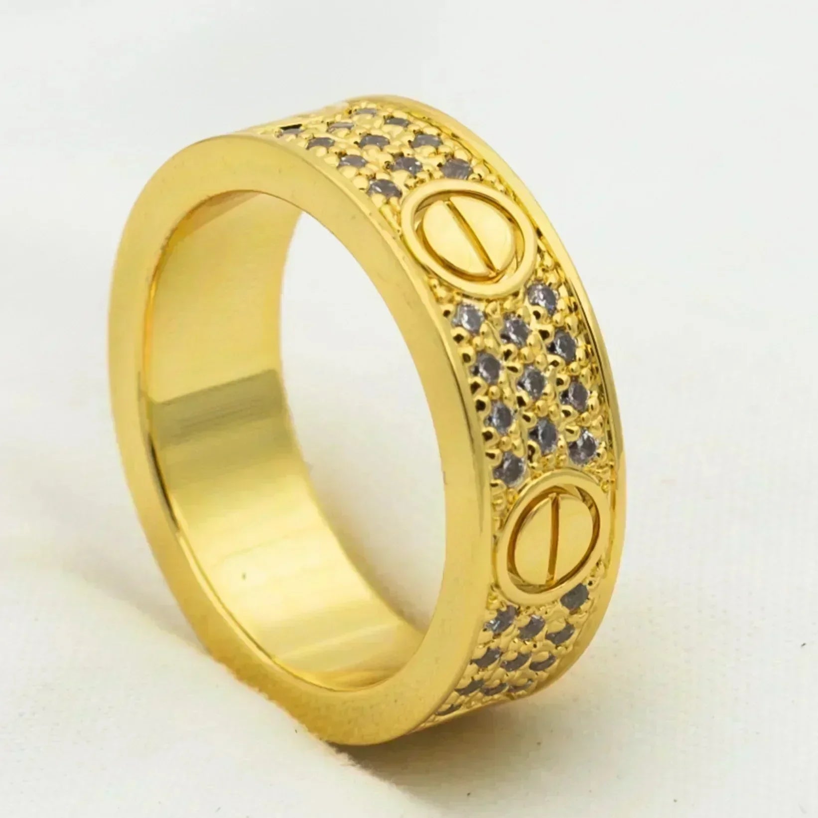 「ドリーム」ラブリング 5.5MM パヴェダイヤモンド