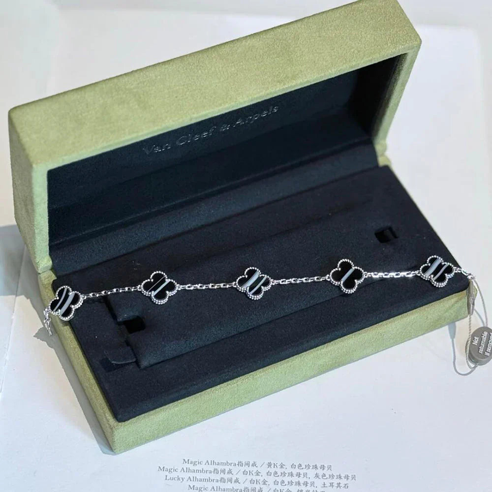 [Dream]新作 クローバー 5 モチーフ パルサーストーン ブレスレットコレクション