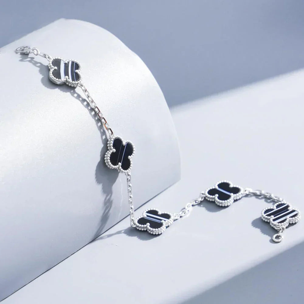 [Dream]新作 クローバー 5 モチーフ パルサーストーン ブレスレットコレクション