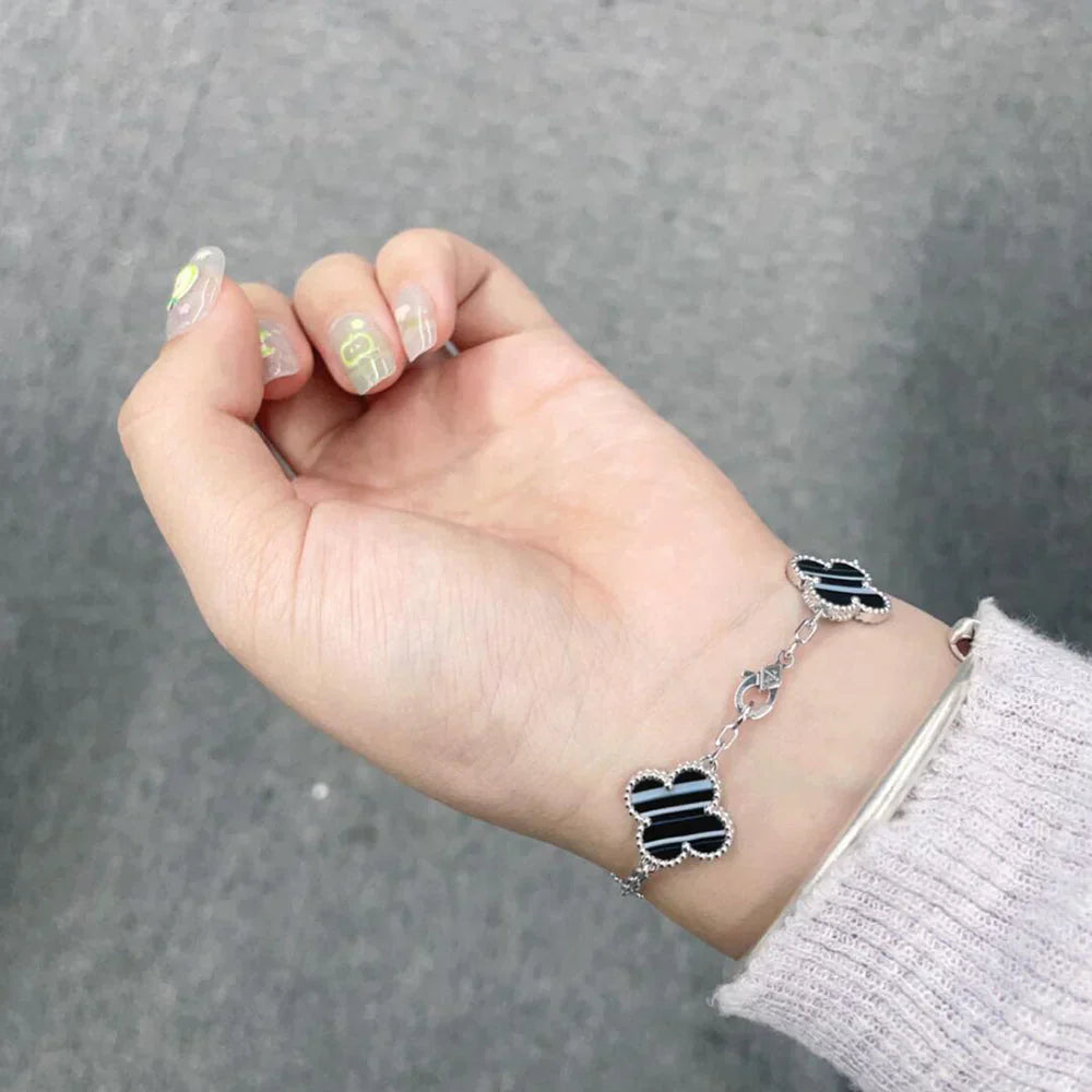 [Dream]新作 クローバー 5 モチーフ パルサーストーン ブレスレットコレクション