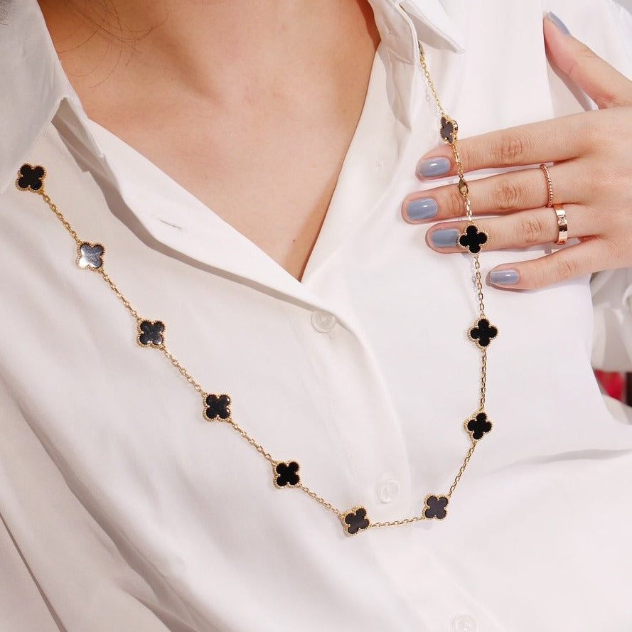¡®Dream¡¯CLOVER 20 MOTIFS ONYX ROSEGOLD