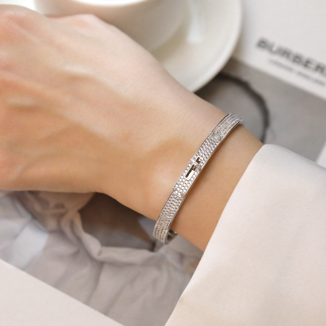 「ドリーム」ケリーブレスレット ダイヤモンドパヴェ