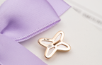 ¡®Dream¡¯JEUX DE WHITE MOP PINK GOLD DIAMOND EARRINGS
