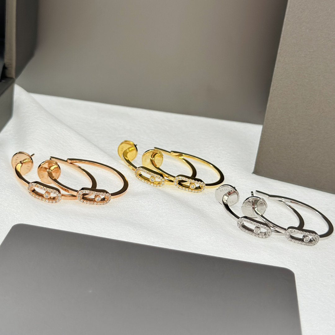 [Dream ]CREOLES MOVE UNO PM DIAMOND EARRINGS