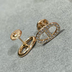 ¡®Dream¡¯HM FULL DIAMOND PIG NOSE STUD EARRINGS