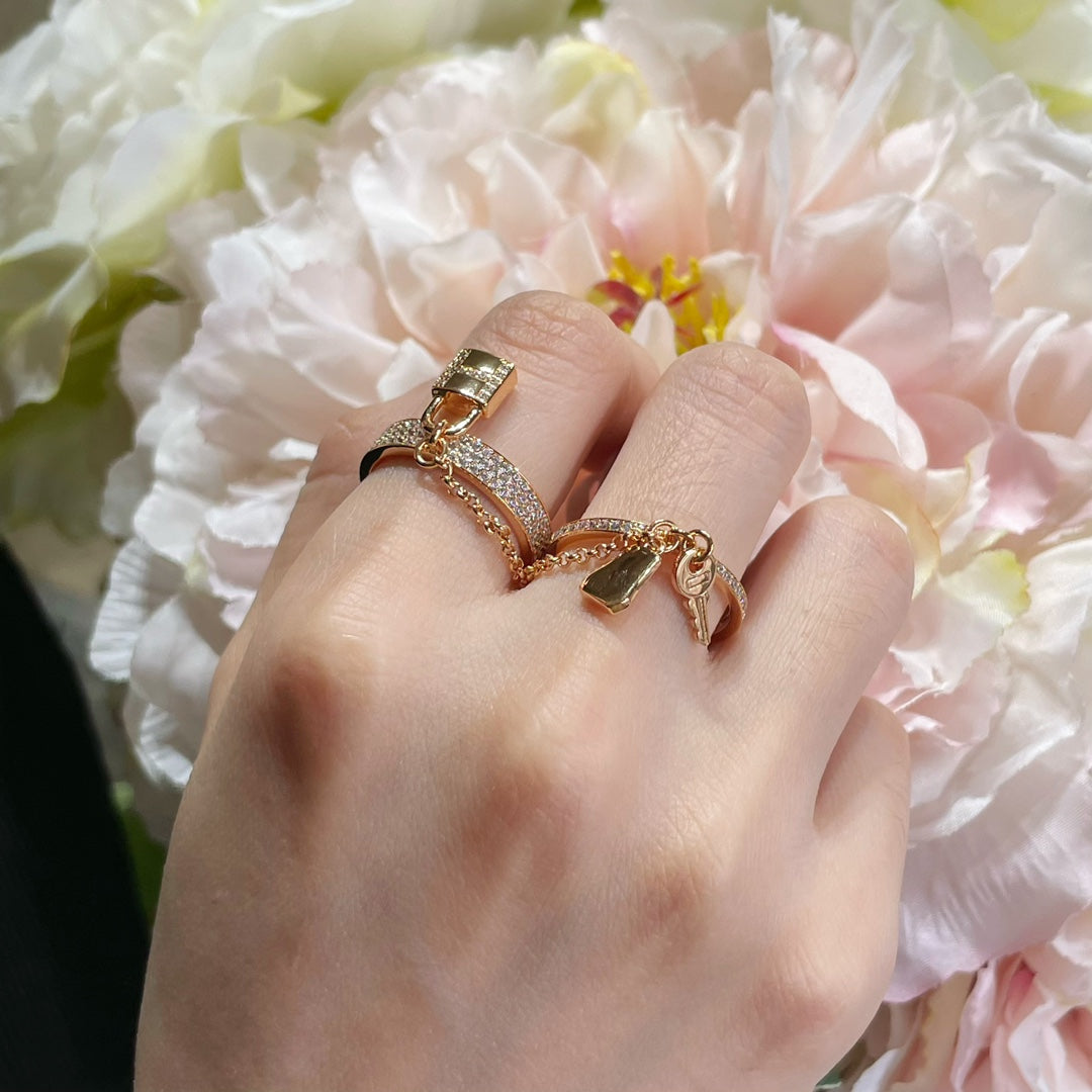 ®Dream®HM KELLY CLOCHETTE DOUBLE RING ダイヤモンド付き