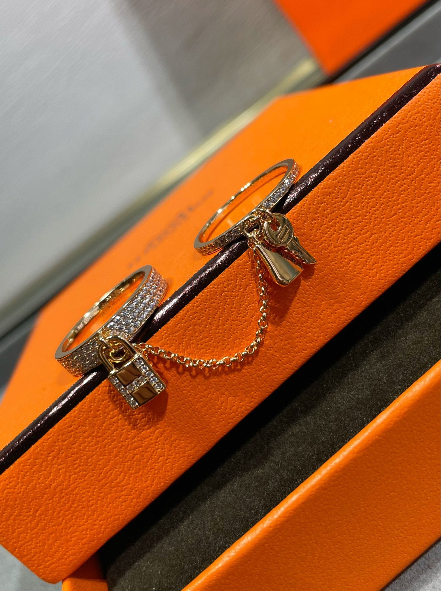 ®Dream®HM KELLY CLOCHETTE DOUBLE RING ダイヤモンド付き