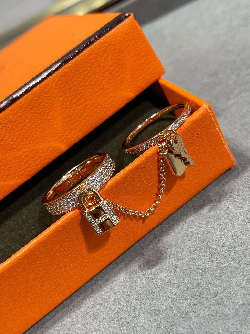 ®Dream®HM KELLY CLOCHETTE DOUBLE RING ダイヤモンド付き