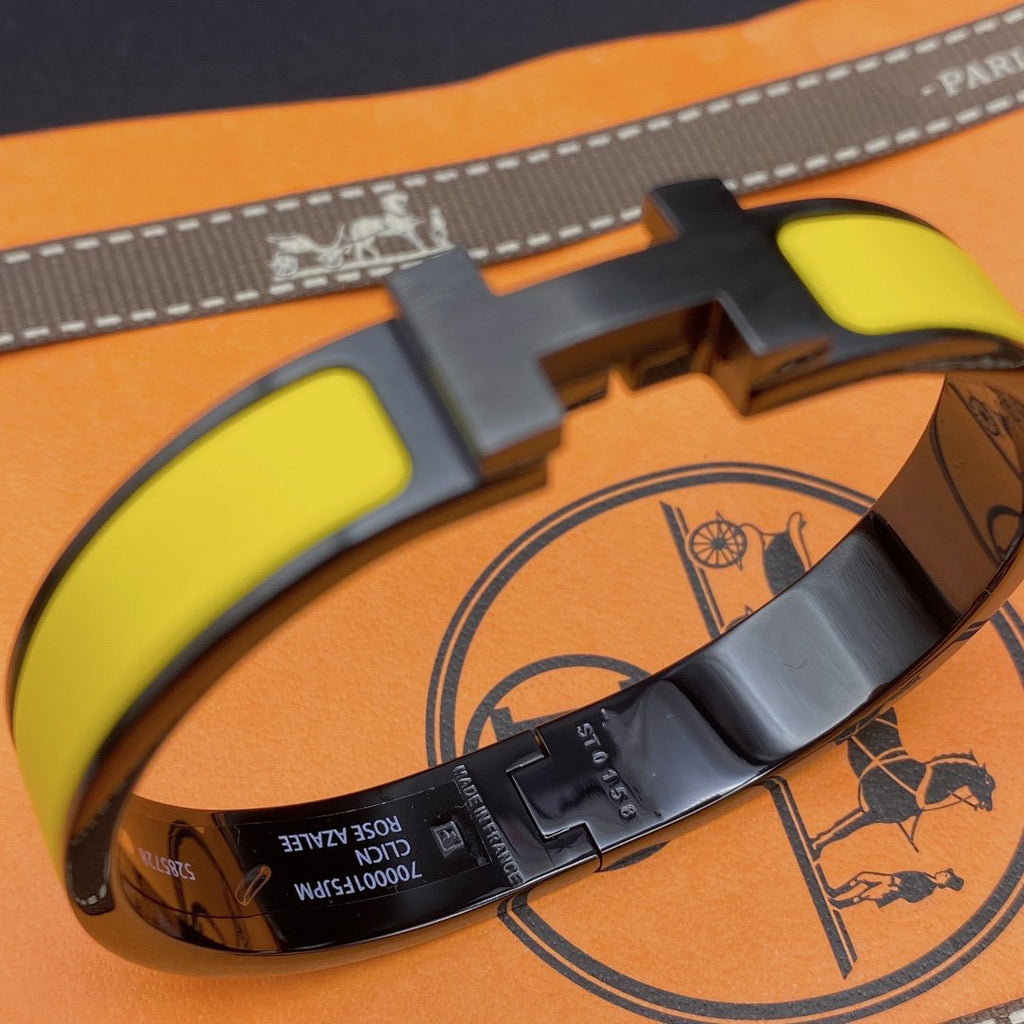 ¡®Dream¡¯CLIC HM SO BLACK YELLOW BRACELET